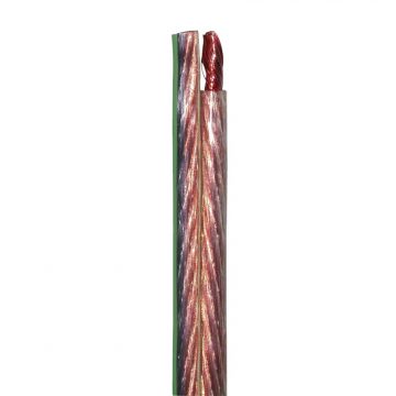 Audio kabelis YFAZ 2x2.5mm² caurspīdīgs ar zaļu strīpuAudio kabelis YFAZ 2x2.5mm² caurspīdīgs ar zaļu strīpu