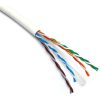 Datu kabelis 4x2x0.57mm AWG23 Cat6 U UTP balts LSZH 305m