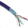 Datu kabelis 4x2x0.57mm AWG23 Cat6 F UTP violets LSZH 305m EXCEL 100-076