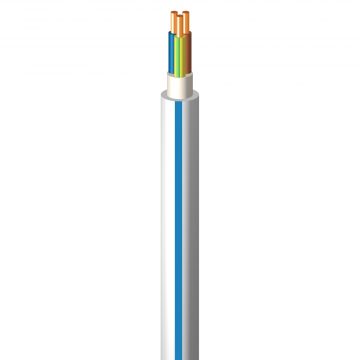 Instalācijas kabelis PLUS (N)YM-J 3×1.5mm² balts 100m