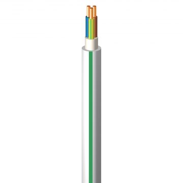 Instalācijas kabelis PLUS (N)YM-J 3×2.5mm² balts 100m