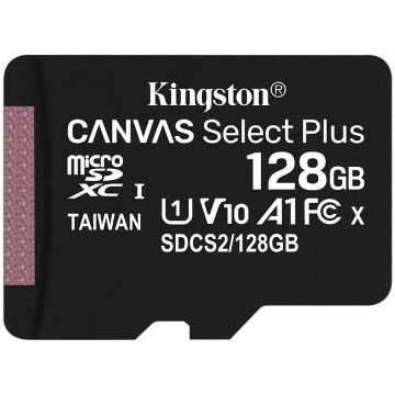 Kingston 128GB micSDXC Canvas SelectPlusKingston 128GB micSDXC Canvas SelectPlus