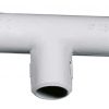 Izjaucams T-veida savienojums caurulēm 25mm PVC IP40 -5C/+60C pelēks (ELETTROCANALI)/ ECTI25