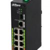 Switch|DAHUA|LR2110-8ET-120|Type L2|8x10Base-T / 100Base-TX|1x10Base-T / 100Base-TX / 1000Base-T|1x1000Base-X|PoE ports 8|DH-LR2110-8ET-120