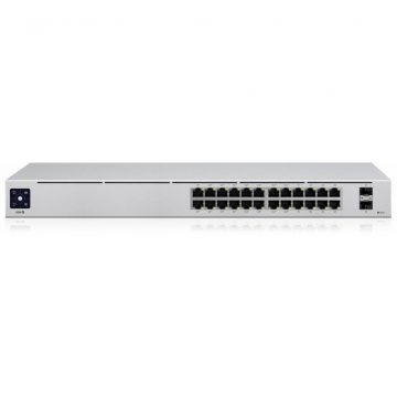 Switch|UBIQUITI|USW-Pro-24-PoE|Type L3|Desktop/pedestal|Rack|24x10Base-T / 100Base-TX / 1000Base-T|2xSFP+|PoE+ ports 16|400 Watts|USW-PRO-24-POE