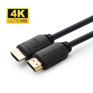 MicroConnect HDMI 2.0 4K, 60Hz, 18Gb/s, black 10m MC-HDM191910V2.0MicroConnect 4K HDMI cable 2m W125943232