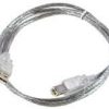 MicroConnect USB cable 2.0 A-B 5m M-M,Transparent (USBAB5T)