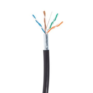 Кабель для передачи данных 4x2x0,5 мм Cat5e F/UTP черный ПВХ 500 м (SECNET / SEC5EFTPD)