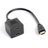 LANBERG AD-0019-BK Lanberg adapter HDMI-AM->HDMI-AF x2 splitter 20cm