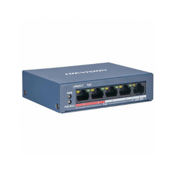 4 Portu Fast Ethernet Nepārvaldīts PoE Komutators DS-3E0105P-E4 Portu Fast Ethernet Nepārvaldīts PoE Komutators DS-3E0105P-E