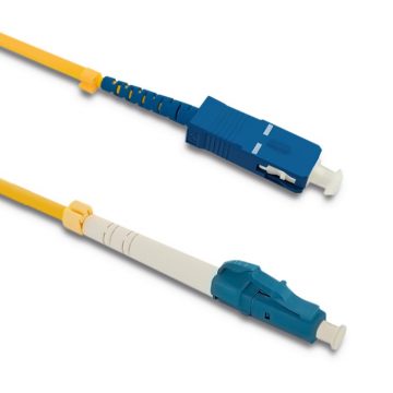 QOLTEC 54338 Patchcord fiber optic LC/UPC – SC/UPC | Singlemode | 9/125 | G652D | Simplex | 1m