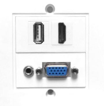 Vivolink Wall Box HDMi + USB + VGA (WI221293)