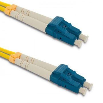 QOLTEC 54014 Patchcord fiber optic LC/UPC – LC/UPC | Singlemode | 9/125 | G652D | Duplex | 1m