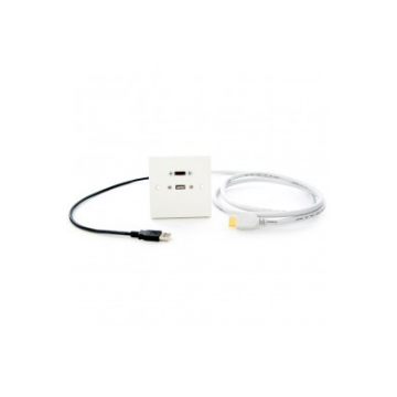 Sienas pieslēguma panelis EuroNetwork HDMI USB EN505520WFLY