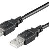 MicroConnect USB2.0 A-A 0,1m M-M, Black USBAA01B