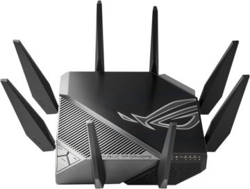 Wireless Router|ASUS|Wireless Router|11000 Mbps|Mesh|Wi-Fi 6|Wi-Fi 6e|1 WAN|4×10/100/1000M|1×2.5GbE|Number of antennas 8|GT-AXE11000