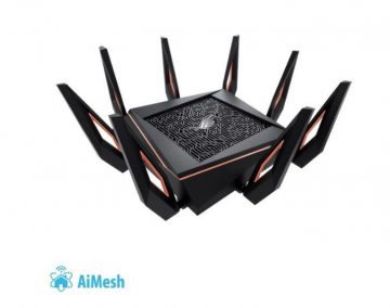 Wireless Router|ASUS|Wireless Router|11000 Mbps|IEEE 802.11ac|IEEE 802.11ax|USB 3.1|1 WAN|4×10/100/1000M|Number of antennas 8|GT-AX11000