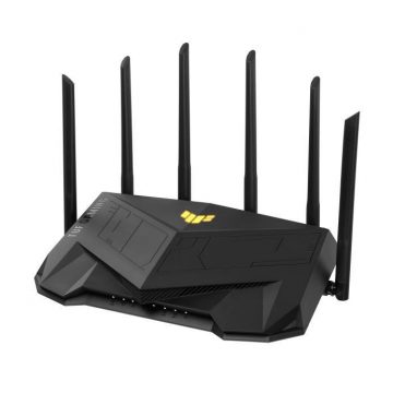Wireless Router|ASUS|Wireless Router|6000 Mbps|Mesh|Wi-Fi 5|Wi-Fi 6|IEEE 802.11a|IEEE 802.11b|IEEE 802.11g|IEEE 802.11n|USB 3.2|4×10/100/1000M|1×2.5GbE|LAN  WAN ports 1|Number of antennas 6|TUFGAMINGAX6000