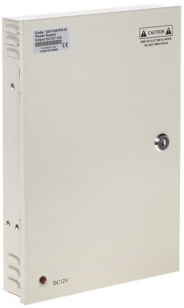 SLĒGIERĪCES ADAPTERIS TĪKLA BAROŠANAS BLOKS 12V/10A/PA18