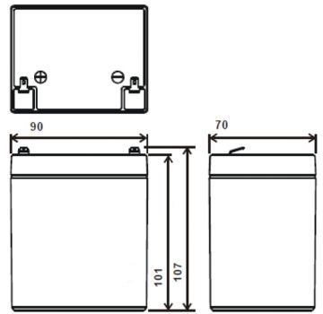 AKUMULATORS 12V/5AH-MWS AKUMULATORS 12V/5AH-MWS