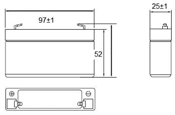 AKUMULATORS 6V/1.3AH-MW