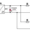 8-PORTU PANELIS AR STRĀVAS ADAPTERI ZR48-158/POE-8 48 V DC 3.3 A
