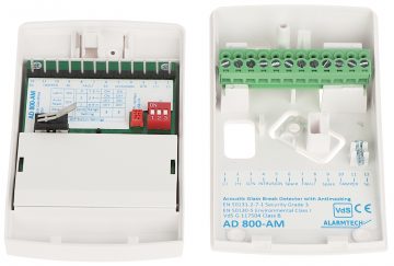 АКУСТИЧЕСКИЙ ДЕТЕКТОР РАЗБИТИЯ СТЕКЛА AD800-AM ALARMTECH АКУСТИЧЕСКИЙ ДЕТЕКТОР РАЗБИТИЯ СТЕКЛА AD800-AM ALARMTECH