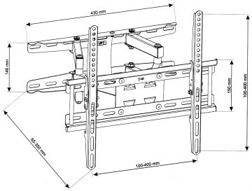TELEVISIONI VÕI MONITORI PAIGALDAMINE ADUX150 ART