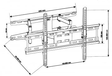 КРЕПЛЕНИЕ ДЛЯ ТЕЛЕВИЗОРА ИЛИ МОНИТОРА ADUX160 ART КРЕПЛЕНИЕ ДЛЯ ТЕЛЕВИЗОРА ИЛИ МОНИТОРА ADUX160 ART