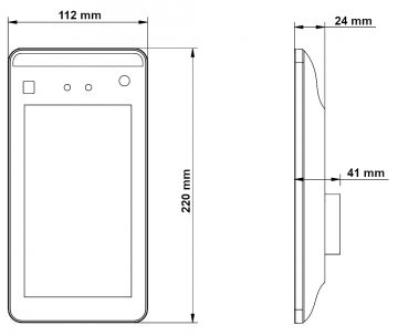 PIEKĻUVES KONTROLLERS AR TEMPERATŪRAS MĒRĪJUMIEM APTI-AI71FRTD 4.5 mm – 1080p