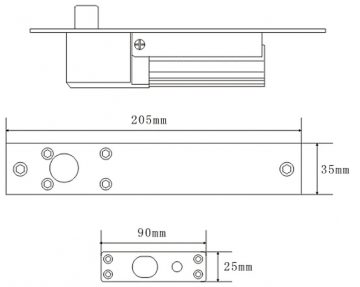 ELEKTROMAGNĒTISKĀ BULTSKRŪVE ASF802 REVERSĪVS DAHUA