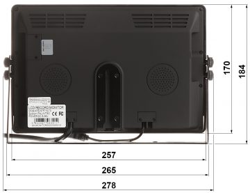 MOBILAIS REĢISTRATORS AR MONITORU ATE-NTFT10-T3 4 KANĀLI 10 ” AUTONE