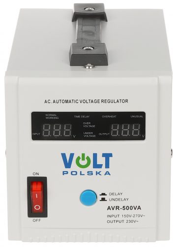 STATĪKLA SPRIEGUMA STABILIZATORS AVR-500VA VOLT Polska