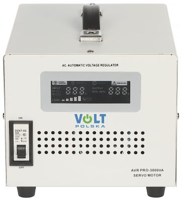 STATĪKLA SPRIEGUMA STABILIZATORS AVR-PRO-3000VA VOLT Polska