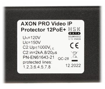 PĀRSPRIEGUMA IEROBEŽOTĀJS AXON-PRO-IP-12POE+