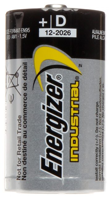 SĀRMU AKUMULATORU BATERIJA BAT-LR20 1.5 V LR20 (D) ENERGIZER