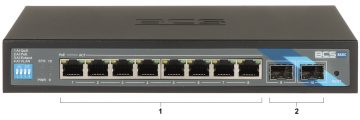 SWITCH POE BCS-B-SP08G-2SFP 8-PORT SFP BCS BASIC