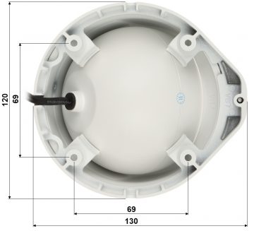 BCS DMQ3803IR3-B 8.3MP Dome AHD kamera ar motorizētu varifokālo objektīvu