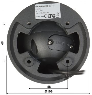 BCS L-EIP25FSR5-AI1-G 5MP kupolinė IP kamera AI BCS L-EIP25FSR5-AI1-G 5MP kupolinė IP kamera AI