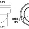 BCS V-DI221IR3 2.1MP Dome IP kamera ar motorizētu varifokālo objektīvu