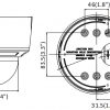 BCS V-DI436IR5 4MP Dome IP kamera ar motorizētu varifokālo objektīvu
