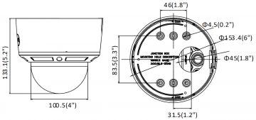 BCS V-DI436IR5 4MP Dome IP kamera ar motorizētu varifokālo objektīvu