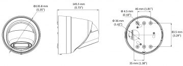 BCS V-EIP54VSR4-AI2 4MP Dome IP kamera ar motorizētu varifokālo objektīvu BCS V-EIP54VSR4-AI2 4MP Dome IP kamera ar motorizētu varifokālo objektīvu