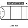 ATSTARPE KUSTĪBAS DETEKTORU MODUĻU KRONŠTEINAM BRACKET-E-3 SATEL