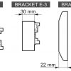 Модульный кронштейн для датчиков движения BRACKET-E-1 SATEL Модульный кронштейн для датчиков движения BRACKET-E-1 SATEL