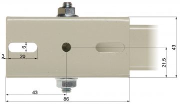 КРЕПЛЕНИЕ КОРПУСА НА МАЧТУ BRP-20W