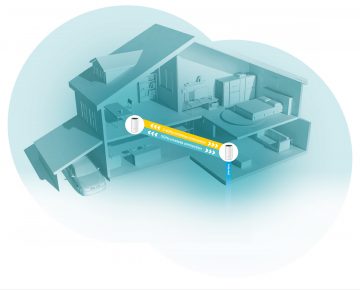 Домашняя Wi-Fi-система DECO-M4 (2 шт.) 2,4 ГГц, 5 ГГц 300 Мбит/с + 867 Мбит/с TP-LINK