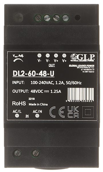 SLĒGIERĪCES ADAPTERIS DL2-60-48-U