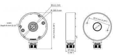 KAMERAS KRONŠTEINS DS-1280ZJ-DM18(BLACK) Hikvision
