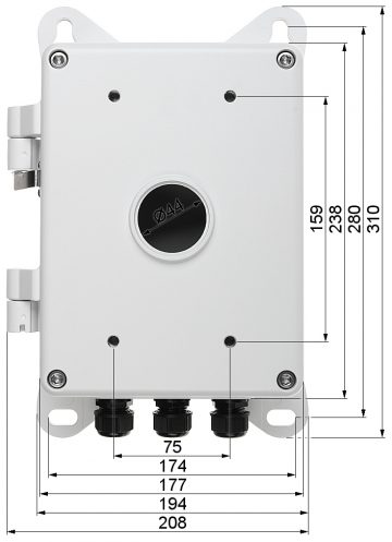 KAMERAS KRONŠTEINS DS-1602ZJ-BOX-POLE Hikvision